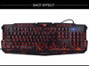 Backlit Multimedia Ergonomic Keyboard