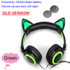 Glowing Cat Ear Headphones Gaming Headset