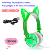 Glowing Cat Ear Headphones Gaming Headset