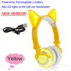 Glowing Cat Ear Headphones Gaming Headset