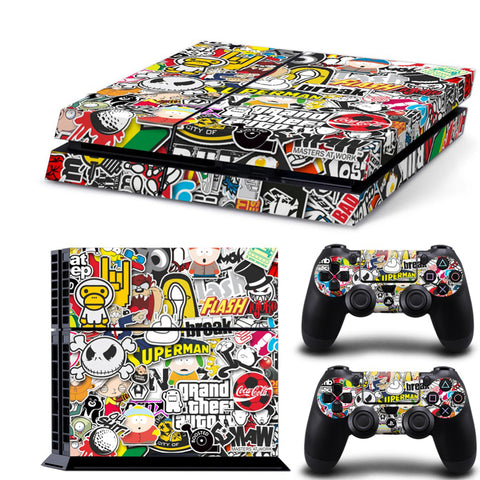 Bomb Graffiti For PS4 Vinyl Skin Sticker