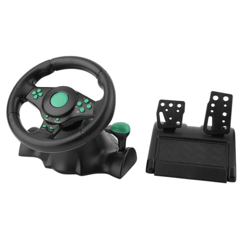 Steering Wheel 180 Degree Rotation Gaming USB